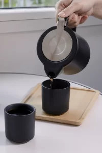 čajová souprava černá s potiskem loga - foto 8