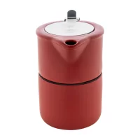 čajová souprava červená s potiskem loga - foto 3