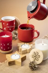 čajová souprava červená s potiskem loga - foto 6