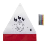 čepice Santa na vybarvení