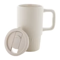 cestovní hrnek přírodní s potiskem loga - foto 2