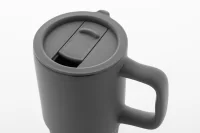 cestovní hrnek tmavě šedá s potiskem loga - foto 2
