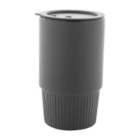 cestovní hrnek tmavě šedá s potiskem loga - foto 5