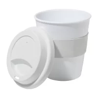 cestovní kelímek bílá s potiskem loga - foto 2