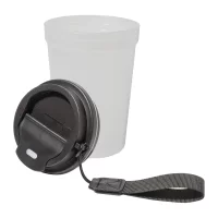 cestovní kelímek bílá s potiskem loga - foto 3