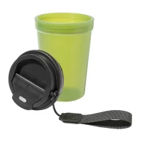 cestovní kelímek zelená s potiskem loga - foto 2