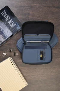 cestovní organizér z RPU modrá s potiskem loga - foto 10