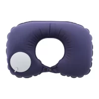 cestovní polštář z RPET tmavě modrá s potiskem loga - foto 2