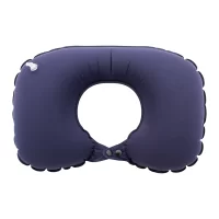 cestovní polštář z RPET tmavě modrá s potiskem loga - foto 3