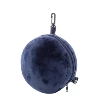 cestovní polštář z RPET tmavě modrá s potiskem loga - foto 2