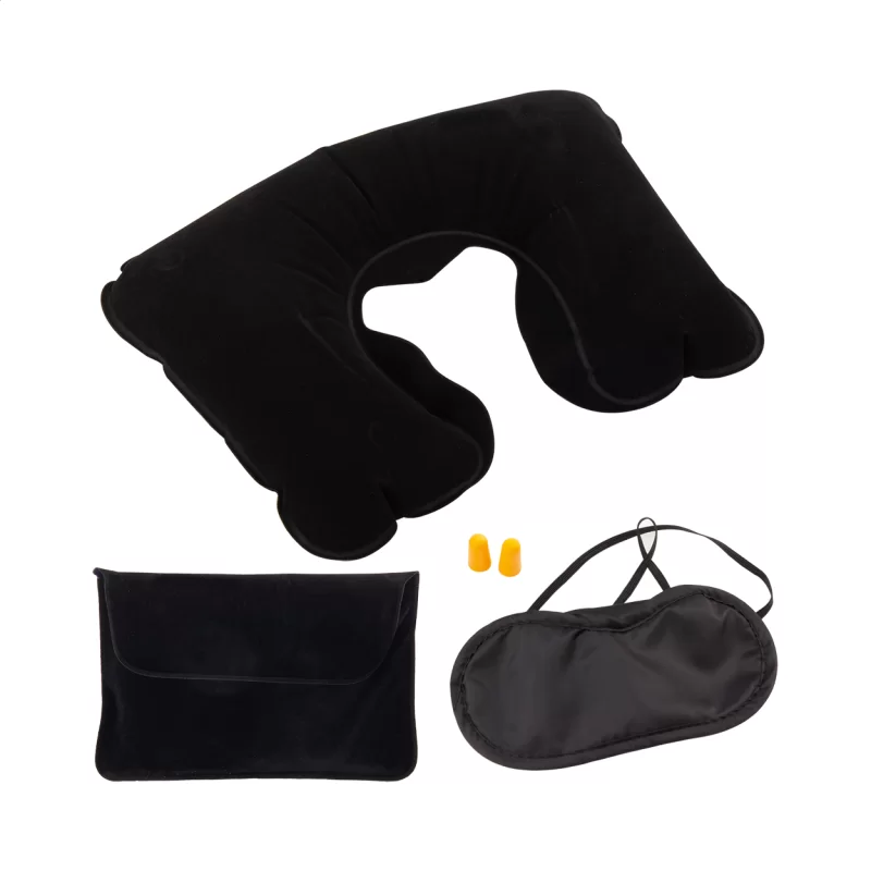 cestovní set černá s potiskem loga