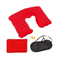 cestovní set červená s potiskem loga