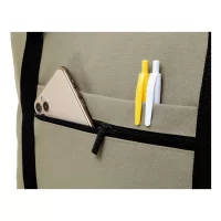 cestovní taška z recyklované plátno béžová s potiskem loga - foto 8