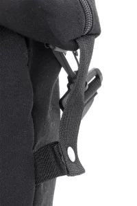 cestovní taška z recyklované plátno černá s potiskem loga - foto 6