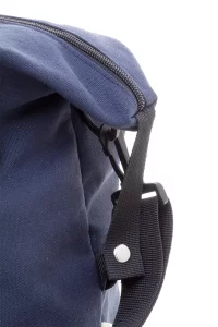 cestovní taška z recyklované plátno tmavě modrá s potiskem loga - foto 5