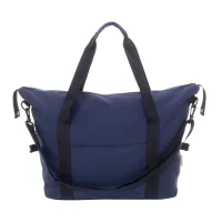 cestovní taška z recyklované plátno tmavě modrá s potiskem loga - foto 8