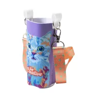 Chladič plechovek RPET, elegantní typ bílá s potiskem loga - foto 5