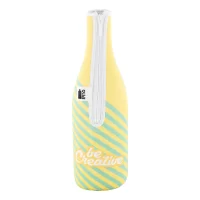 chladící obal na láhev vína z RPET bílá s potiskem loga - foto 2