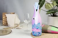 chladící obal na láhev vína z RPET bílá s potiskem loga - foto 6