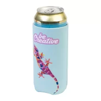 chladící obal na plechovky z RPET bílá s potiskem loga - foto 3