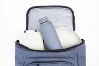 chladicí piknikový batoh z RPET tmavě modrá s potiskem loga - foto 2