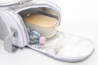 chladicí taška RPET bílá s potiskem loga - foto 4