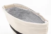 chladicí taška z recyklovaného plátna přírodní s potiskem loga - foto 5