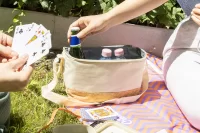 chladicí taška z RPET přírodní s potiskem loga - foto 5