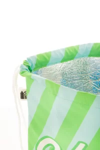 chladící vak se stahovací šňůrkou pro děti na zakázku bílá s potiskem loga - foto 7