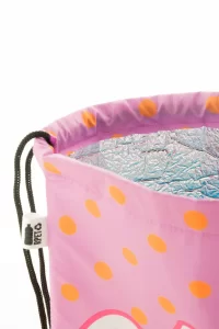 chladící vak se stahovací šňůrkou pro děti na zakázku černá s potiskem loga - foto 6