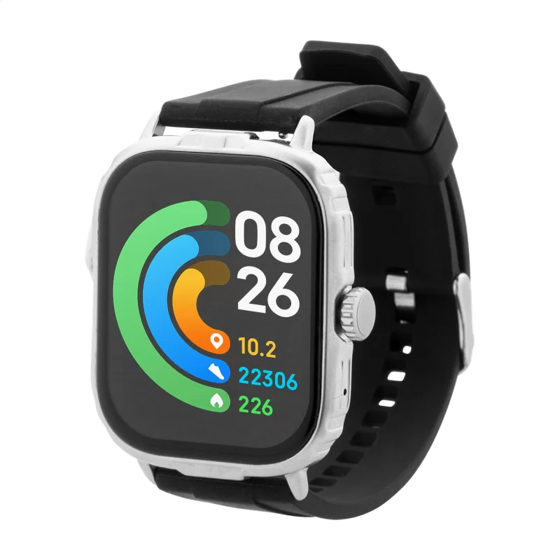 chytré hodinky černá — reklamní předmět s vlastním potiskem chytré hodinky černá s potiskem loga