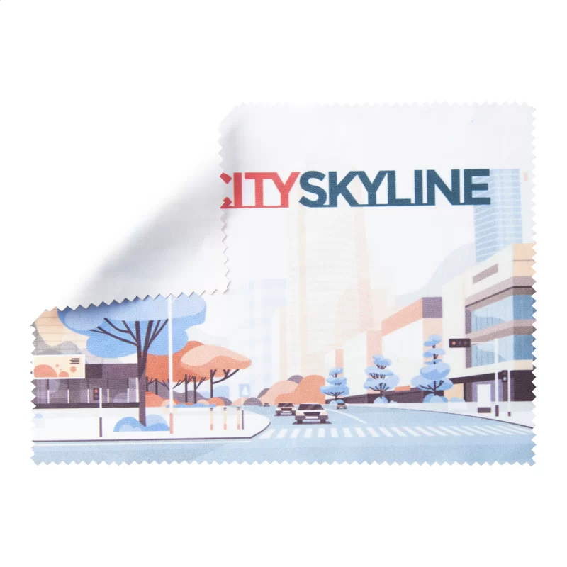 čistící hadřík na brýle bílá s potiskem loga