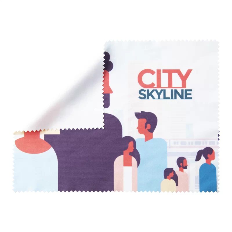 čistící hadřík na brýle bílá s potiskem loga