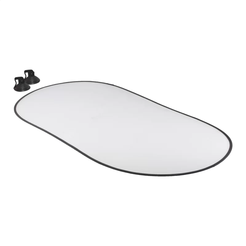 clona na okno auta  bílá s potiskem loga