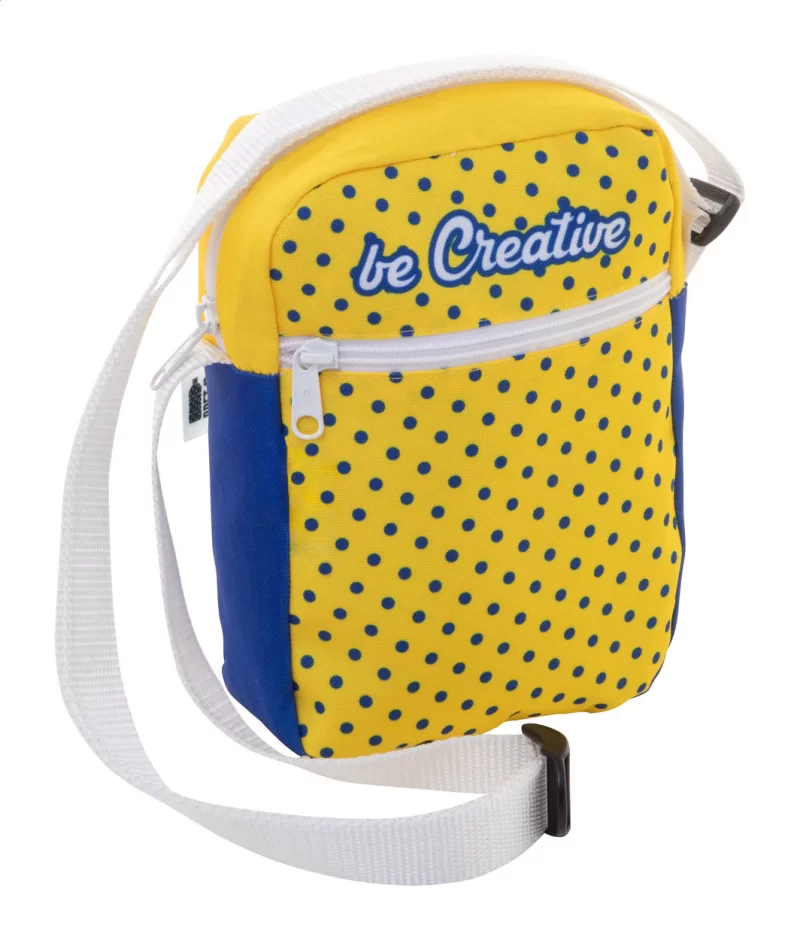 crossbody kabelka na zakázku bílá s potiskem loga