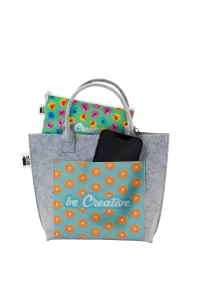 crossbody kabelka RPET na zakázku bílá s potiskem loga - foto 14