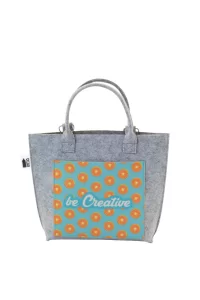 crossbody kabelka RPET na zakázku bílá s potiskem loga - foto 4