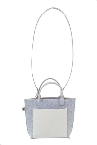 crossbody kabelka RPET na zakázku bílá s potiskem loga - foto 8