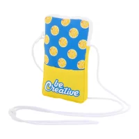 crossbody taštička na zakázku bílá s potiskem loga