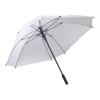 čtvercový deštník z RPET bílá s potiskem loga - foto 4