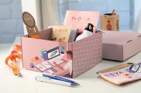 dárková krabice bílá s potiskem loga - foto 5