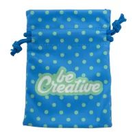 dárkový pytlík na zakázku, malý modrá s potiskem loga - foto 3