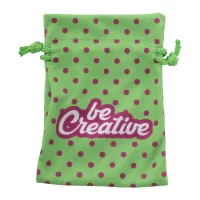 dárkový pytlík na zakázku, malý zelená s potiskem loga - foto 3