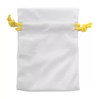 dárkový pytlík na zakázku, malý žlutá s potiskem loga - foto 2