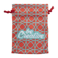 dárkový pytlík na zakázku, střední červená s potiskem loga - foto 3