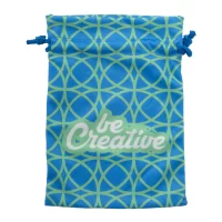 dárkový pytlík na zakázku, střední modrá s potiskem loga - foto 3