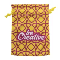 dárkový pytlík na zakázku, střední žlutá s potiskem loga - foto 3