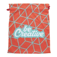 dárkový pytlík na zakázku, velký červená s potiskem loga - foto 3