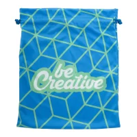 dárkový pytlík na zakázku, velký modrá s potiskem loga - foto 3