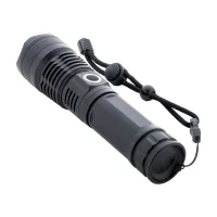 dobíjecí baterka černá s potiskem loga - foto 4